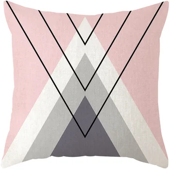 2019 Paprastų geometrinių lininė pagalvėlė padengti namų puošybai sofos užvalkalas patalynės, pagalvių automobilių kėdės nugaros pillowcover be šerdies