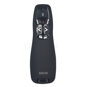 KEBIDU R400 2.4 Ghz USB Wireless Presenter Raudona Lazerinė Rodyklė PPT Remote Control 