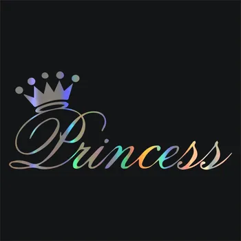 Asmeninį Automobilių Lipdukas Priedai PVC Anime Gražus Princess Crown Automobilio Langą, Motociklų Lipdukas, skirtas JEEP Van Dviratį Offroad