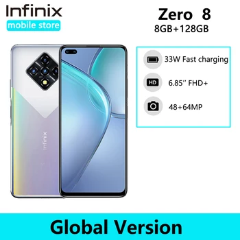 Naujas Pasaulio Versija Infinix Nulio 8 8GB 128GB Išmaniųjų Telefonų 6.85