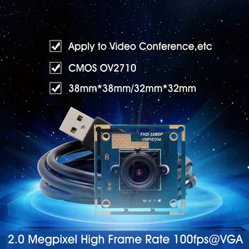 ELP 6mm objektyvas Pramonės kamera 1080p Juoda Balta nespalvoto vaizdo mini cmos valdybos usb kameros modulis 