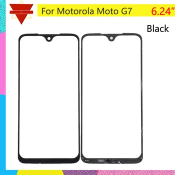 10vnt\daug LCD Priekinio Stiklo Lęšis Motorola Moto G7\ G7 Plus\G7 Žaisti\G7 Galia XT1955 Priekiniai Išorinio Ekrano Stiklo Objektyvas Jutiklinis Ekranas