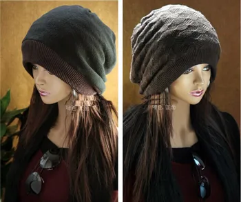 1 vnt 2017 korėjos versija, Šiltas žiemą kepurės mezgimo mada vyrų ir moterų Beanies vilnos skrybėlę 8501