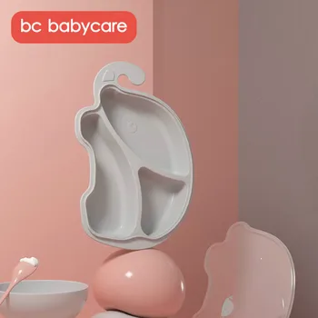 BC Babycare Maisto Klasės PP Baby Kūdikiams, Vaikams Padalinta Plokštės Lopšelio 3-Atskiras skirsnis Šėrimo Dėklas Kūdikiams Padalinti Plokštės BPA-Free