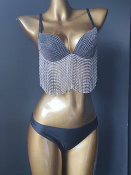 2019 venera atostogų diamond kutai maudymosi kostiumai seksualus bikini komplektas bling akmenys-kalnų krištolas maudymosi kostiumą moterų paplūdimio