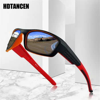 HDTANCEN Prekės ženklo Dizainas Poliarizuoti Akiniai nuo saulės Vyrams Kelionių Saulės Akiniai Vyrų Mados Plastiko Aikštėje Vairavimo Akiniai Gafas De Sol HD72