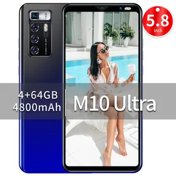 M10 Ultra TEMK 5G Išmanųjį telefoną 4GB RAM 64GB ROM 8+16MP Kamera 8 Core 5.8 HD 