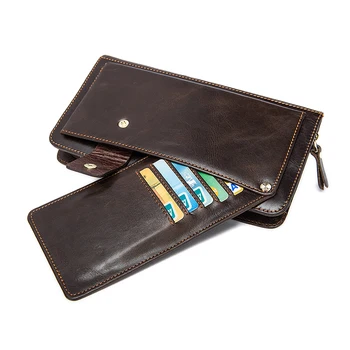 WESTAL vyriškos piniginės sankabos vyriška natūralios odos vyriški sankabos krepšys, piniginė vyrams kortelės laikiklį, pinigų maišo 