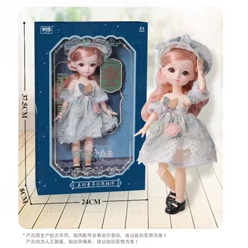 31cm Pakeitimo Mielas BJD Doll Lėlė Princesė Kostiumas Vaikų Šeimos Dovanų Dėžutėje Apdailos Mergina Žaislai