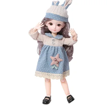 31cm Pakeitimo Mielas BJD Doll Lėlė Princesė Kostiumas Vaikų Šeimos Dovanų Dėžutėje Apdailos Mergina Žaislai