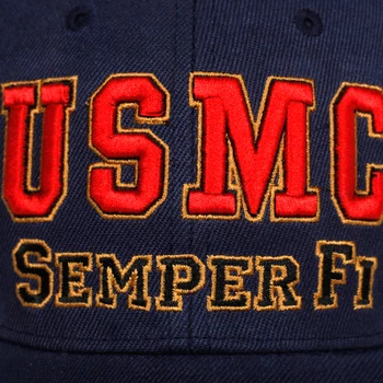Naujas USMC Siuvinėjimo Beisbolo kepuraitę korėjos Hip-Hop Versija Asmenybės Snapback Kepurės Reguliuojamas Tėtis Skrybėlę Lauko Laisvalaikio Saulės Skrybėlės