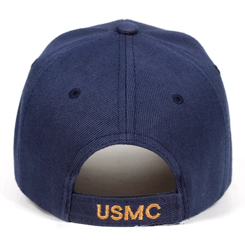 Naujas USMC Siuvinėjimo Beisbolo kepuraitę korėjos Hip-Hop Versija Asmenybės Snapback Kepurės Reguliuojamas Tėtis Skrybėlę Lauko Laisvalaikio Saulės Skrybėlės