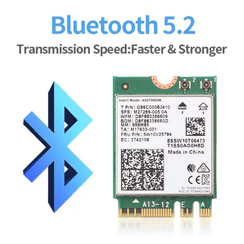 Dual Band, WI-FI 6E Intel AX210 Bluetooth 5.2 3000Mbps M. 2 mobiliojo ryšio Kortelę AX210NGW 2.4 Ghz/5G/6G 802.11 ax Wifi 6 