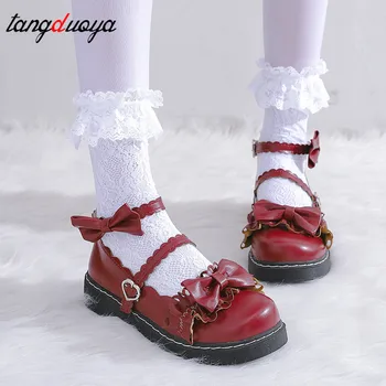 Moterų batai, Japonų Studentas Lolita Batai Kolegijos Mergina Batai JK Vienodus Batus harajuku mielas korėjos batai zapatos de mujer