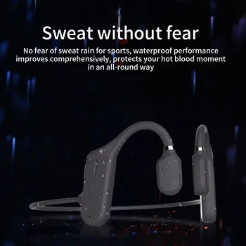 Naujas Kaulais Ausines Bluetooth 5.0 belaidžio Ne In-ear Ausinės IPX6 Vandeniui Sporto Ausies Kabliuko Ausinių