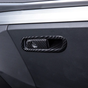Automobilių Copilot Daiktadėžė Rėmo Apdaila Padengti Apdaila Audi Q5 FY 2018-2020 LHD Anglies Pluošto, Spalvų Lipdukai, Interjero Priedai