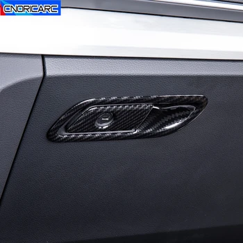 Automobilių Copilot Daiktadėžė Rėmo Apdaila Padengti Apdaila Audi Q5 FY 2018-2020 LHD Anglies Pluošto, Spalvų Lipdukai, Interjero Priedai
