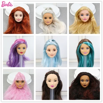 Originalios Lėlės Galvą, Barbie Lėlės, Žaislai Mergaitėms, Tik Vienas Vnt Lėlės Priedai Mados Lėlės Plaukų PASIDARYK Žaislus Vaikams Dovanų