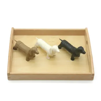 Montessori Magnetiniai žaislai Atitinkančių Gyvūnų Modelis, Magnetiniai Gyvūnų Magnetas Švietimo Žaislai Childre su padėklu Oc2346W