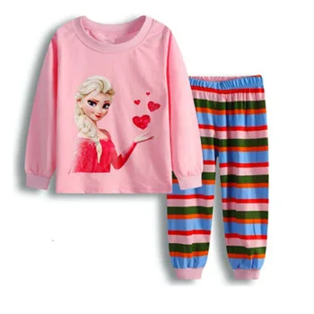 Anna Elsa vaikai pižama vaikams sleepwear kūdikių pižama rinkiniai berniukų, mergaičių pižamos pijamas medvilnės naktiniai drabužiai drabužiai drabužiai vaikams