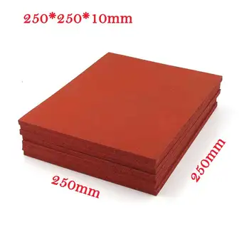 250*250*10mm Paspaudus kilimėlis Laminavimo staklės, silikono padėklas Super minkšta kempinė putų lenta aukštai temperatūrai atsparus padas