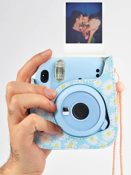 Retro Fotoaparato Krepšys Gėlių, Augalų Apsaugos Atveju Dėklas Dirželis Per Petį Už Fuji Fujifilm Instax Kamera Momentinių Mini 11 Priedai