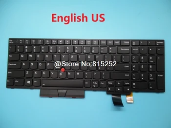 Klaviatūra Lenovo, Skirtą Thinkpad T580 P52S T570 P51S anglų kalba JAV, Japonijos JP 01HX249 01HX289 01HX259 01HX219 Apšvietimu