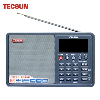 Tecsun IKPA-110 ICR110 AM FM Radijo Nešiojamasis Garsiakalbis, Diktofonas, WAV, WMV, Mp3 TF Digital Audio Player