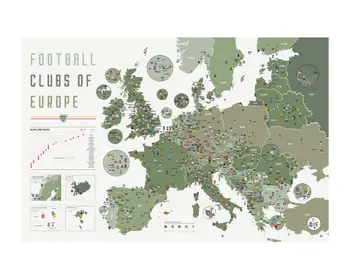 Futbolo Klubų Europos Meno Plakatas Spausdinimo Foto Popierius Sienos Paveikslų Tapyba 12 24 36 47 Cm