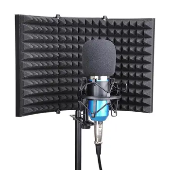 Lankstymo Studija Mikrofonas Atskirai Shield Garso Absorbavimo Putų Skydelis Garso Izoliacija Sienų Lipdukai Sponge Studija Putų