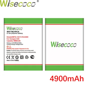 WISECOCO 4900mAh BAT17613360 Baterija DOOGEE X30 Mobiliojo Telefono Naujausias Gamybos Aukštos Kokybės Baterija Su Sekimo Numerį