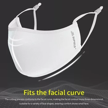 SUPIELD 10 Vnt Daugkartinio naudojimo Keliais-naudoti Nano Kaukės Veido Kaukė 95% Filtravimo Funkcijų, galima Skalbti Orui 4 Sluoksniuotos Mascarilla