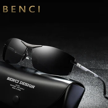 BENCI 2020new poliarizuotos šviesos spalvos uv apsauga akiniai nuo saulės mados akiniai nuo saulės vyrams stoglangis ratai vairuotojas