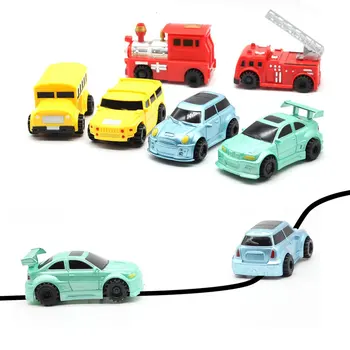 Magija Parkeris Indukcinis Automobilių, Sunkvežimių, Vykdykite Visus Tempti Juoda Linija Takelių Mini Žaislas Inžinerijos Transporto Priemonių Švietimo Žaislas