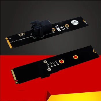 Riser Card M. 2 Modulis MiniSAS HD SFF-8643 36Pin Jungtis NGFF M. 2 Raktas M Adapteris Parama Intel 750 2.5
