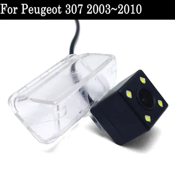 Galinio vaizdo Kamera Peugeot 307 2003 m. - 2010 m. CCD Naktinio Matymo RCA / LED Licencijos Veidrodinis Fotoaparatas / Atsarginę Kamerą
