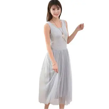 Vasaros Harajuku Korėjos Modalinis Mori Mergina Suknelė Moterims, Drabužiai Be Rankovių Saldus Juoda Balta Nėrinių Sluoksnio Spageti Dirželis Suknelės