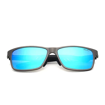 OLEY Prekės ženklo Vyrai Poliarizuoti Akiniai nuo saulės Aliuminio Magnio Saulės Akiniai Stačiakampiais vairavimo anti-glare akiniai Gafas de sol masculino