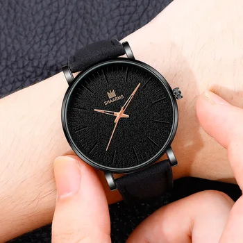 2020 Laikrodžiai Vyrams Naujas Mados Rose Gold Dial Atsitiktinis Laikrodis Odos Watchband Paprasta Sporto Žiūrėti Reloj Hombre