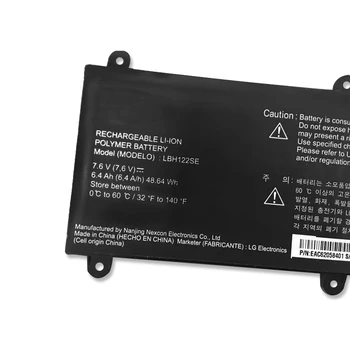 NAUJOS baterijos 7.4 V LBH122SE Nešiojamas LG U460 Ultrabook U460-K. AH5DK U460-K. AH50K U460-M. AFB5L 7.6 V 6400mAh 48.64 WH SHUOZB