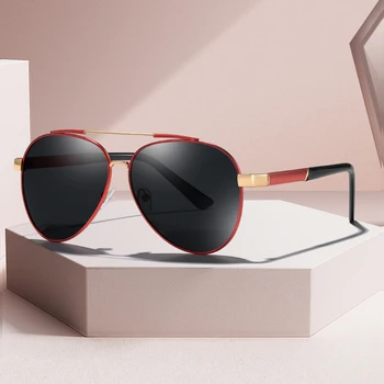 Prekės ženklo Dizainas Poliarizuoti Akiniai nuo saulės Klasikinis Vyrų Metalo Vairavimo Saulės Akiniai Vyrų Danga Sunglass UV400 Atspalvių Akių gafas de sol