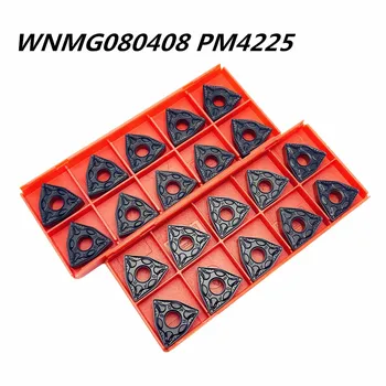 Aukštos kokybės WNMG080408 PM 4225 išorės tekinimo įrankis karbido įterpti CNC pjovimo įrankis WNMG080408 PM4225 Tekinimo Įdėklai
