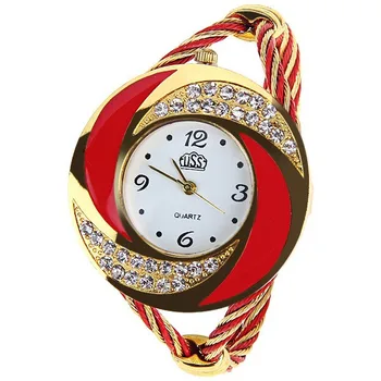 Naujas Moterų Prabanga Kalnų Krištolas Laikrodžiai Kūrybinis Dizainas Elegantiškas Mados Watch Laikrodžius Derliaus Ponios Laikrodžiai Reloj Mujer