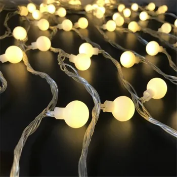 Keičiamas 10M led String Žibintai su 50led Vyšnių Kamuolius Pasakų String Dekoratyvinis Apšvietimas Vestuvės, Kalėdos, Lauko Terasoje Garliava