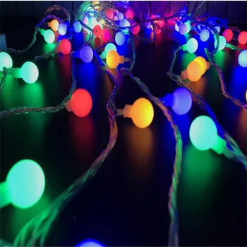 Keičiamas 10M led String Žibintai su 50led Vyšnių Kamuolius Pasakų String Dekoratyvinis Apšvietimas Vestuvės, Kalėdos, Lauko Terasoje Garliava