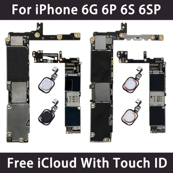 Atrakinta Logika Valdybos iPhone 6 6 Plius 6S 6S Plius 16GB 32GB 64GB 128GB Originalus Plokštė Nemokamai iCloud Plokštė Gera Valdyba