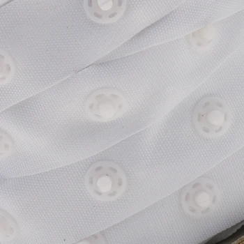 Phenovo 50 Kieme Balta Dervos spaudėmis Snap Juosta 8mm Mygtukus, Tvirtinimo Juostos, Siuvimo Antklodžių užvalkalus Amatų