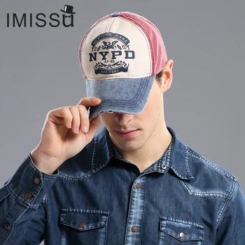 IMISSU Tėtis Skrybėlę Bžūp Vyrų ir Moterų Bžūp Reguliuojamas Skrybėlę Atsitiktinis Beisbolo kepuraitę su Spausdinimo NYPD Hip-Hop Snapback Skrybėlės Mados Berniukų Skrybėlę