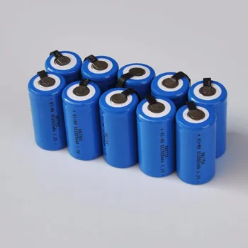 10-16PCS 1.2 V SC įkrovimo baterija (akumuliatorius 2000mah Sub C Ni-Mh ni-mh elementų suvirinimo skirtukus, elektriniai gręžimo atsuktuvas galios įrankis