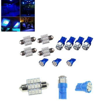 11x Mėlyna LED Licencijos Lemputė Vidaus apšvietimo Paketas Nustatyti Honda ACCORD 2003-2011 2010 m. 2009 m. 2008 m. 2005 m.